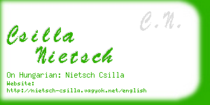 csilla nietsch business card